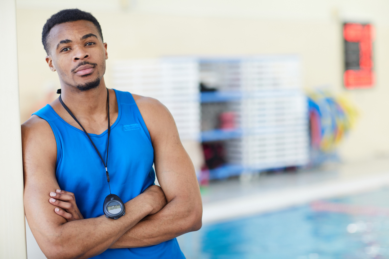 Certified strata pool lifeguard on duty in Vancouver BC