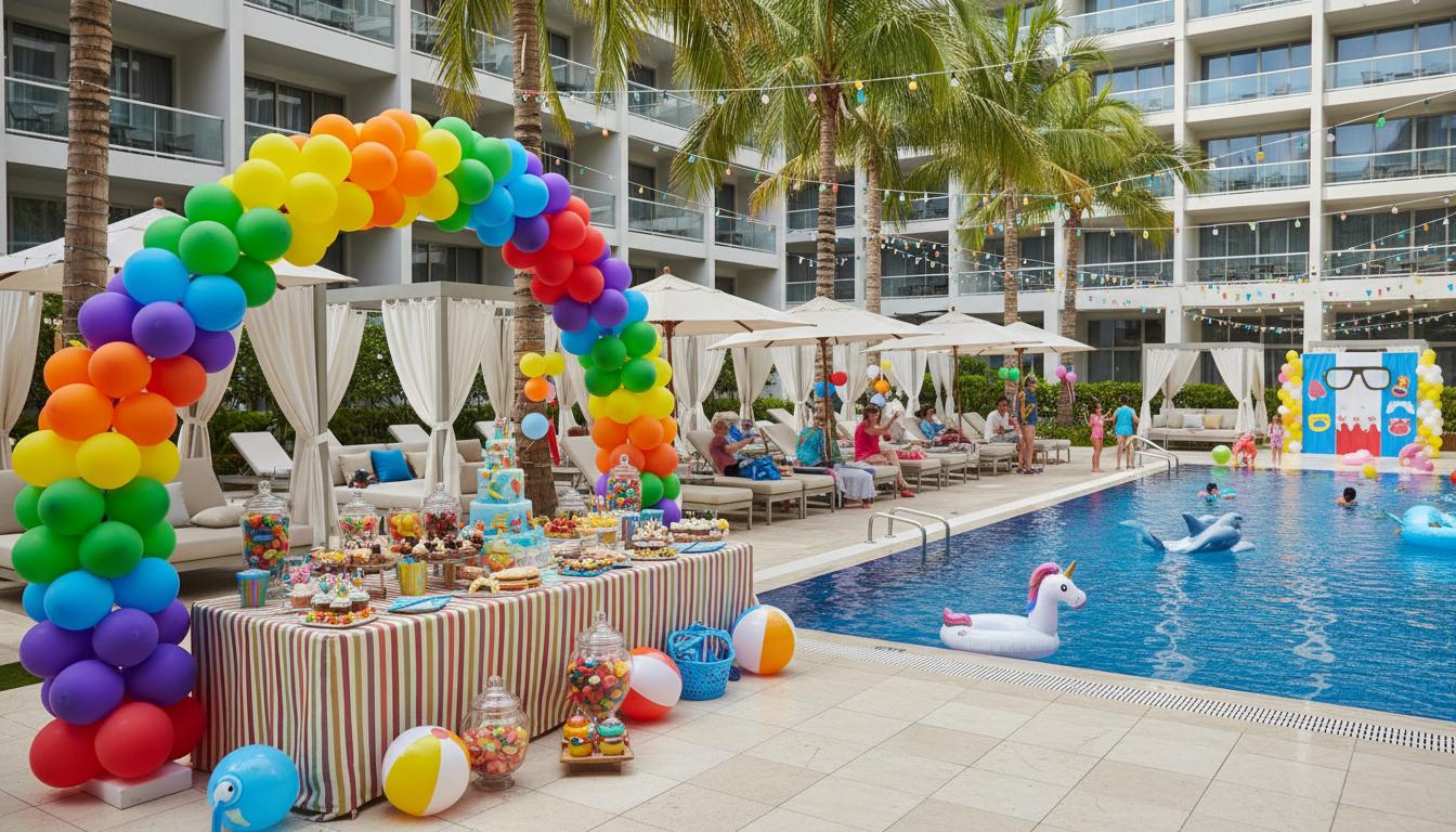 Pool birthday party venue